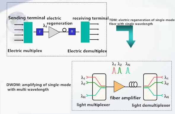 relation between DWDM and TDM